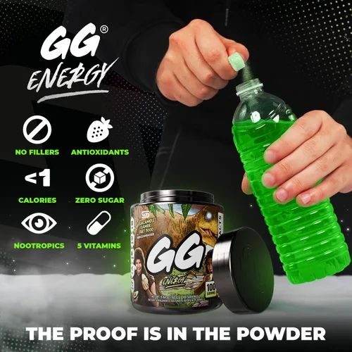 Vista 4 de Gamer Supps GG® Energy - Guacamole Gamer Fart 9000 por TheRussianBadger (100 porciones) – Mezcla energética gaming y nootrópica apta para keto, sin
