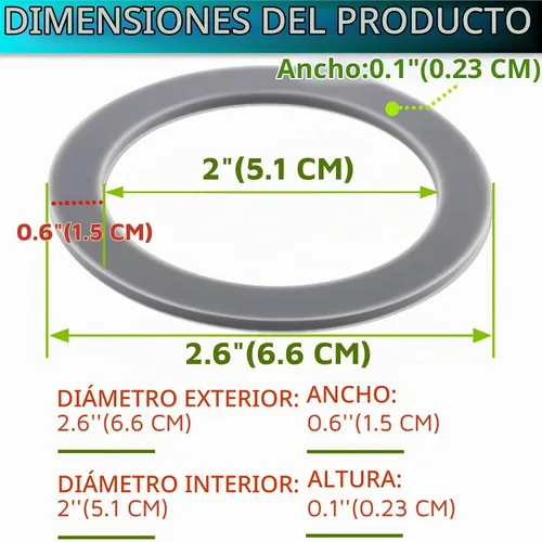 Vista 2 de Oster Junta de Junta Tórica - 8 piezas para piezas de repuesto de licuadora