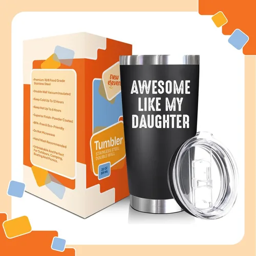 Vista 2 de NewEleven Regalo del Día del Padre para Papá - Regalos Geniales para Papá de Hija - Ideas Únicas de Regalo de Cumpleaños para Padre, Esposo, Papá