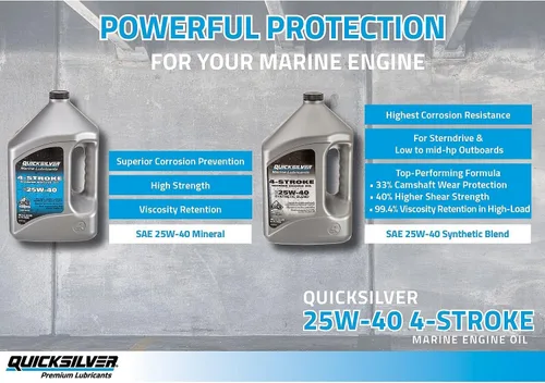 Vista 5 de Quicksilver de Mercury Marine Aceite de Motor Marino 25W-40