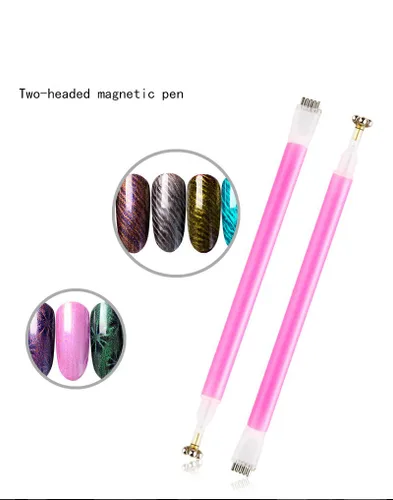 Vista 3 de 3D Nail Art Cat Eye Gel Magnet Stick Manicura Magnética Pen Herramientas 5 Unids