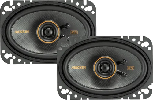 Vista 15 de KICKER 51KSC404 KS-Series Altavoces coaxiales de 4" con tweeters de 0.5", 4 ohmios, par