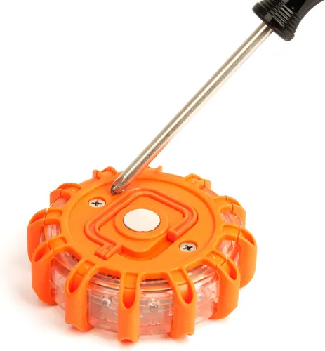 Vista 12 de WAGAN Fred Disco de luces LED parpadeantes para emergencia en carretera, paquete de de 3, Rojo