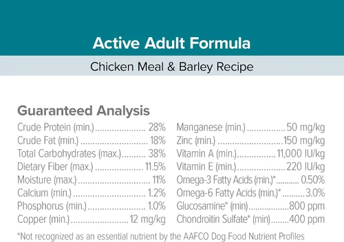 Vista 6 de Blue Seal – Entrust Active pollo comida & Barley – Comida para Perro