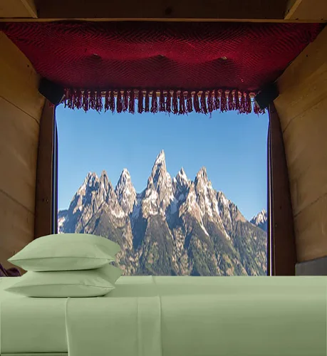 Vista 24 de Juego de sábanas para caravanas (30 x 75 pulgadas) estrechas tamaño cama individual de 1000 hilos 100% egipcias para autocaravanas, caravanas, Negro