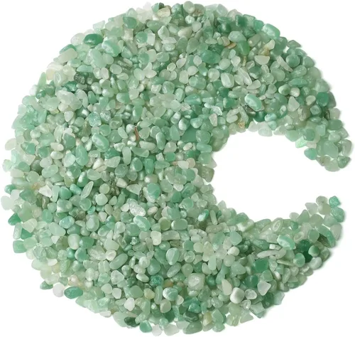 Vista 30 de ZHIYUXI Relleno de florero de fluorita de cristal, 0.22 libras, chips curativos pulidos para decoración, grava para pecera, plantas suculentas