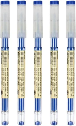 Vista 11 de sencoo Paquete de 5 bolígrafos de tinta de gel negro bolígrafos de punta extra fina bolígrafo 0.020 in negro para oficina escuela estudiantes