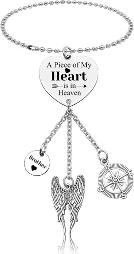 Vista 15 de Regalos conmemorativos para hermanos para mujeres y hombres, accesorios para colgar en el automóvil, regalo de condolencias, regalos conmemorativos