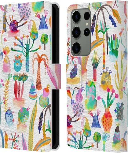 Vista 198 de Head Case Designs Officially Licensed Ninola Brushstrokes Black Summer Patterns Leather Wallet Case Compatible with Samsung Galaxy A07 4G