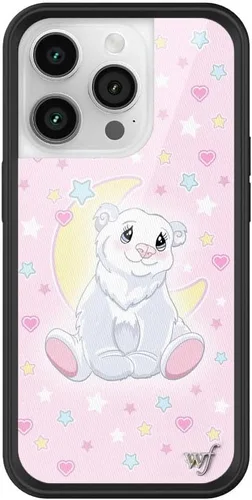 Vista 32 de Wildflower Carcasas – Compatible con iPhone 14 Pro Protector negro parachoques, certificado de prueba de caída de 6.5 pies, propiedad de mujeres