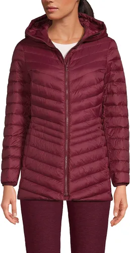 Vista 3 de Lands' End Chaqueta de plumón ultraligera y plegable para mujer