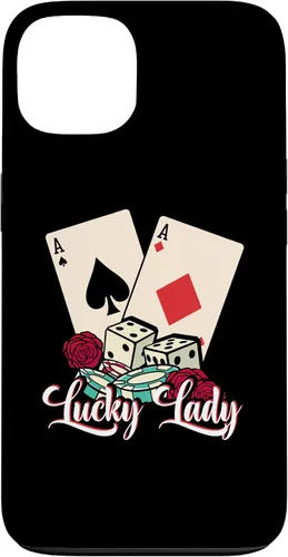 Vista 7 de Lucky Lady Poker Player Gambling Casino Gambler Case for iPhone 16