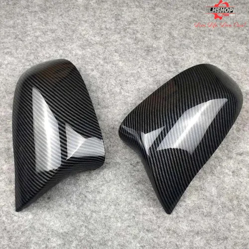 Vista 8 de M Style Fundas de Espejo Lateral de Coche Reemplazo para BMW X5 F15 X3 F25(LCL) X4 F26 M40i X6 F16 2013-2018 Accesorios de Fibra de Carbono Exterior
