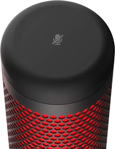 Vista 3 de HyperX QuadCast - Micrófono de condensador USB para juegos y sobretensión HyperX Pulsefire - Ratón óptico para juegos con cable RGB