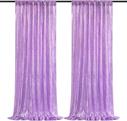 Vista 57 de B-COOL Cortinas de Fondo de Lentejuelas Azul Bebé 2 Piezas 2ftx8ft Fotografía para Fiestas Fondo Brillante Cortinas para Prom Bodas Baby Shower