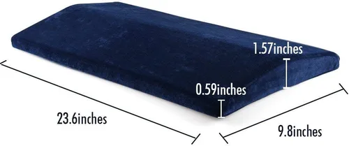 Vista 3 de Almohada de espuma viscoelástica suave para el dolor de espalda baja, cojín de apoyo lumbar multifuncional para alivio del dolor de cadera, ciática