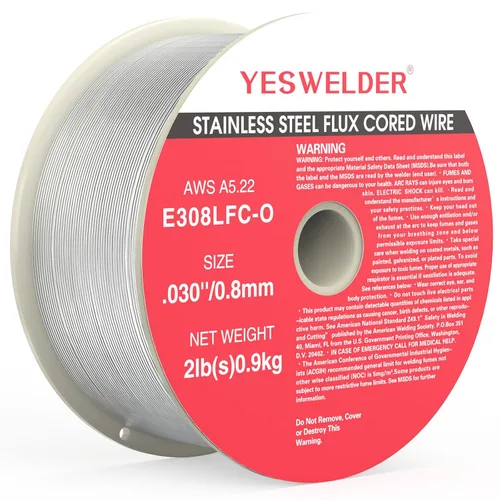 Vista 18 de YESWELDER Alambre de soldadura MIG, alambre sólido MIG de acero inoxidable 2LB .030