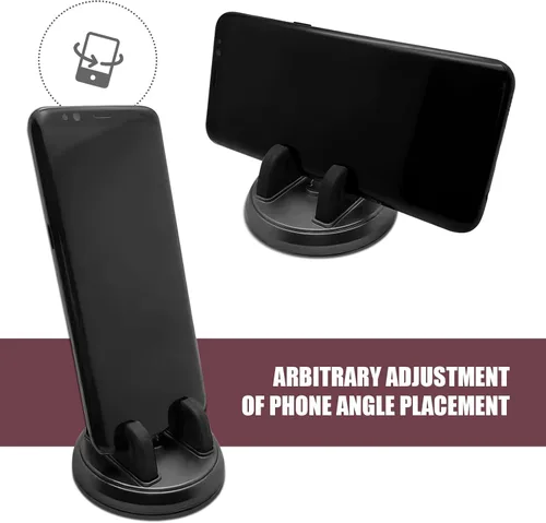 Vista 5 de Soporte para teléfono celular para salpicadero, soporte de navegación giratorio de 360 grados con ranura de montaje para arnés, soporte