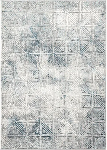 Vista 3 de LUXE WEAVERS Florance Collection 86328 - Alfombra geométrica moderna de 9 x 12 pulgadas, color azul