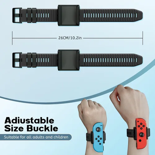 Vista 3 de Upgraded Wrist Bands for Just Dance 2024 2023 2022 2021 Switch and for Zumba Burn It Up, Soft Silicone Dance Straps for Switch & Switch OLED Joy Con