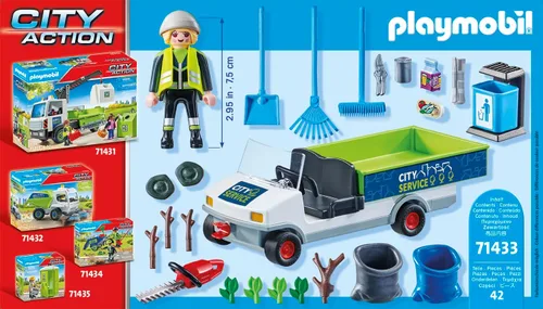 Vista 2 de PLAYMOBIL City Action 71433 - Limpieza urbana con vehículo