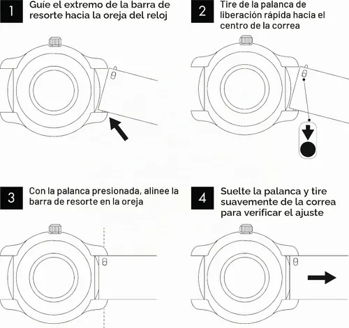 Vista 7 de Benchmark - Correa de reloj de nailon impermeable de alta calidad para hombres y mujeres, barras de resorte de liberación rápida integradas Verde