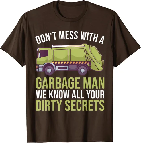 Vista 5 de Camiseta de camión de basura Don't Mess With A Basbage Man