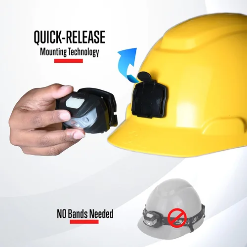 Vista 7 de Luz Recargable para Casco - Linterna Frontal para Mantener las Manos Libres, Linternas Frontales para Cabeza y Linterna LED Frontal, Lámpara