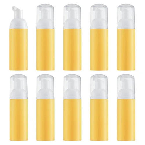 Vista 18 de Botella de espuma de 2 onzas con bomba dorada, dispensadores de espuma de viaje vacíos para jabón, champú, 3 Colores Mini travel size foamer