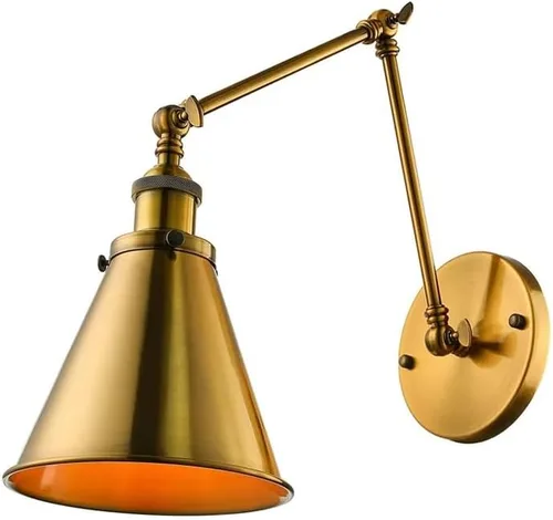 Vista 3 de LED Wall Sconce Nordic Gold Folding Lamp Retro Industrial Home Decor Restaurant Coffee Shop Milk Study Light