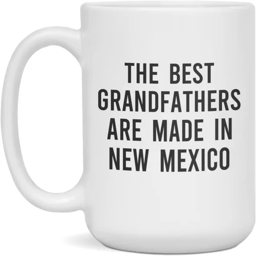 Vista 3 de The Best Grandfathers Are Made In New Mexico Coffee Mug, 11-Ounce White