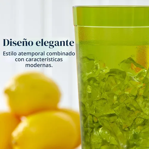 Vista 6 de Café. 16 piezas, resistente a la rotura, 20 oz. Vasos para bebidas con calidad de restaurante, Multicolor
