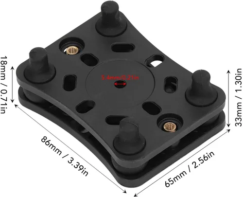 Vista 6 de Qiilu Soporte de teléfono para motocicleta con amortiguación de vibraciones, soporte para teléfono móvil de motocicleta, soporte para teléfono móvil