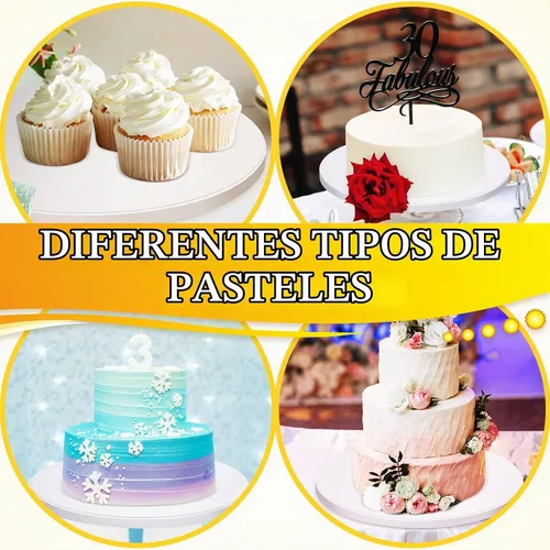 Vista 6 de Bokon Tableros redondos para tartas de 12 pulgadas, 50 piezas, color blanco