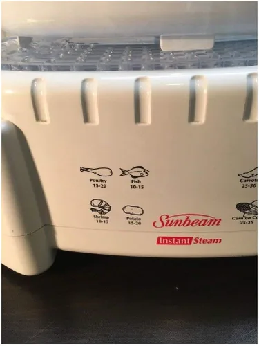 Vista 3 de Sunbeam Oster Instant Steam 4710 Olla de arroz para alimentos vegetales 900w