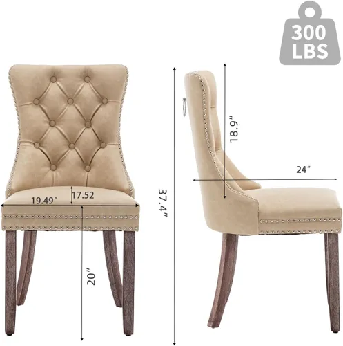 Vista 2 de Sillas de Comedor Modernas 2, Sillas de Comedor Modernas 2, Sillas de Comedor Modernas 2, Sillas de Comedor - Juego de 2 sillas de comedor