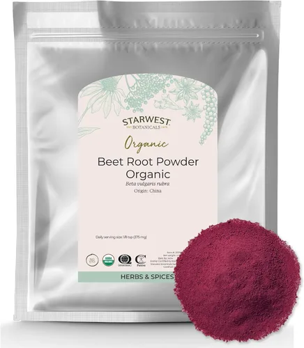 Vista 7 de Starwest Botanicals Polvo de raíz de remolacha orgánica, 1 libra Certificado orgánico USDA