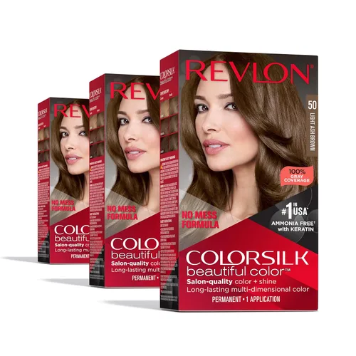 Vista 59 de Revlon ColorSilk Beautiful Color 41 marrón medio 1 ea (paquete de 5)