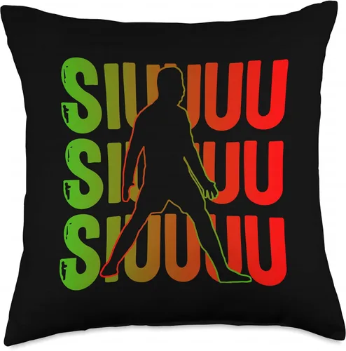 Vista 4 de Siuuuu Funny Soccer Present for Soccer Lovers Fan Kid's Boys Throw Pillow