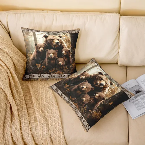Vista 118 de Guitar Print Double Sides Print Pillow Covers 16"x16",Music Themed Bass Instruments Pillowcase Soft Square Cushion Cases,Rustic Music Score Note