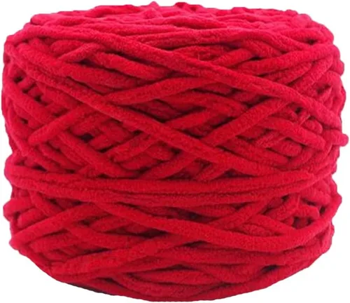 Vista 12 de Hilo de felpilla grueso y esponjoso, color negro, grueso, lavable, suave y cálido, hilo de punto a mano, hilo accesorio, 5.64 oz