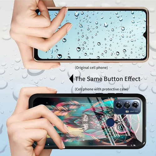 Vista 49 de Funda para Motorola Moto G Stylus 5G 2021 de vidrio templado, funda negra con diseño de mujer negra africana para mujeres y hombres, antiarañazos, a