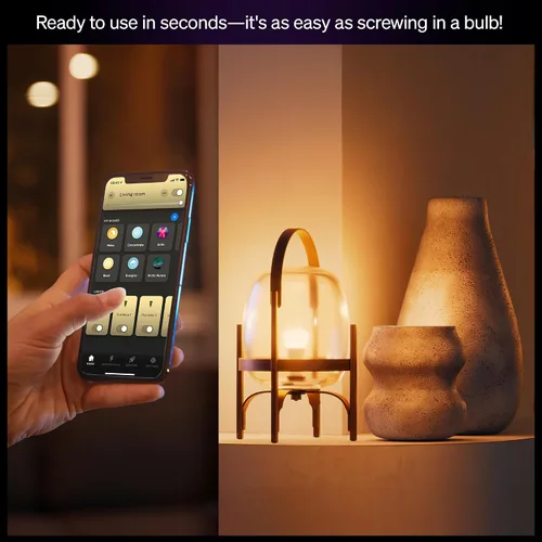 Vista 7 de Philips Hue Bombilla LED inteligente A19 de 7.2 W, E26, paquete de 1