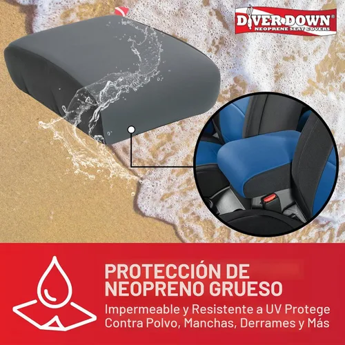 Vista 3 de Diver Down Funda de neopreno para consola central – Se adapta a Jeep JK JKU Wrangler 2007-2018 – Funda acolchada para reposabrazos – No te quema