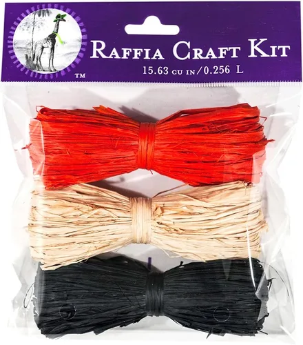 Vista 5 de SuperMoss (40518) Kit de manualidades de rafia, otoño, Acción de Gracias (albahaca, dorado, óxido, terracota, marrón), 16 pulgadas cúbicas