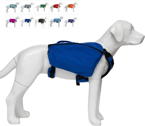 Vista 14 de Mochila multifuncional para perros para senderismo, mochila multifuncional para el día del perro, bolsa de viaje con cremallera, mochila