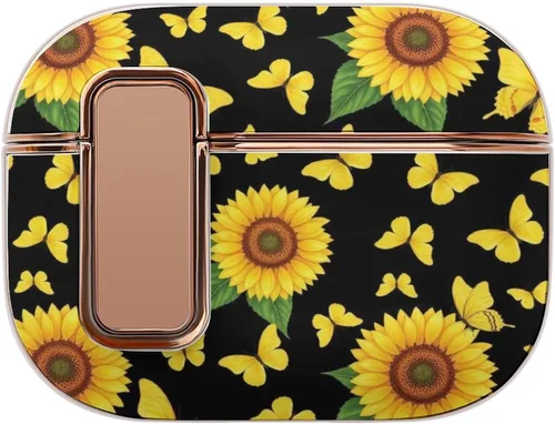 Vista 11 de Plastic Cover Compatible with Airpods Pro 2 Case Butterfly, Protective Skin with Lock