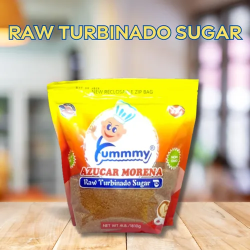 Vista 2 de Yummmy Azúcar morena turbinada cruda - Azucar Morena, 4 libras, (64 0z) Certificado Kosher