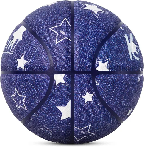 Vista 3 de Kuangmi Hip-hop Street Basketball, Standard Official Size 7 29.5", Indoor & Outdoor Street Basket Ball
