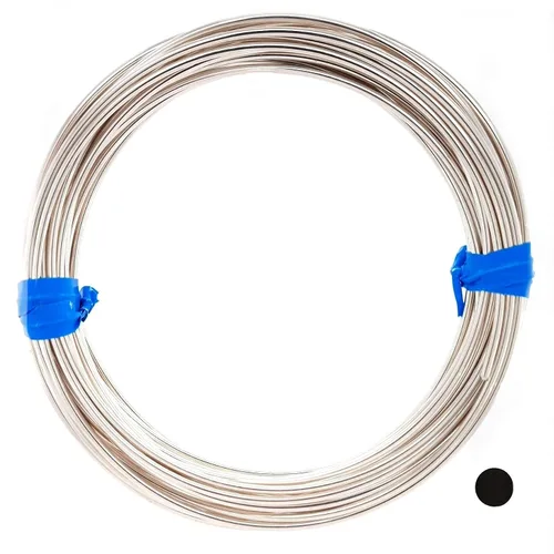 Vista 11 de CRAFT WIRE Calibre 6, alambre de plata de ley 925 (redondo) extremadamente suave hecho en EE. UU. - 15 cm Sterling Silver Wire for Jewelry Making